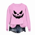 thumbnail image 2 of Yangnuo Womens Cute Halloweens Sweatshirts Women's Round Neck Printed Long Sleeve Hoodless Sweatshirts Fashion And Leisure Top, 2 of 4