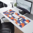 thumbnail image 2 of Blue Orange White Camouflage&nbsp;mousepad Gamingwaterproofnon Slip&nbsp;for Office Home Work GamingmousepadsRubber Base Mousepad with Stitched Edges 31.5x11.8inches, 2 of 7
