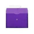 thumbnail image 2 of JAM Paper Plastic Envelopes, 9.8x14.5, 12/Pack, Purple, Button String, Legal Booklet, 2 of 7