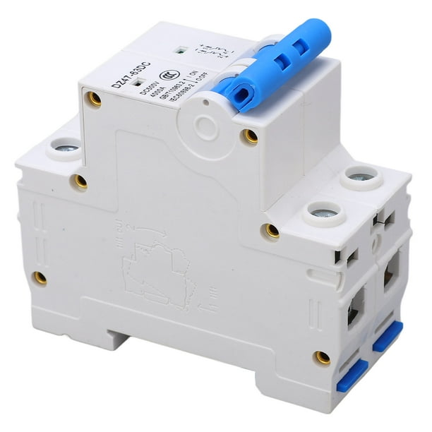 PV Air Circuit Breaker, Safe DC Miniature Circuit Breaker Strong Contact 2P Overload Protection 500V High Efficiency For Solar Panels Grid System