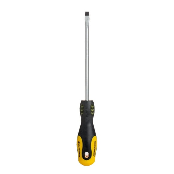 Magnetic Tip Slotted Screwdriver with Double Color TPR Handle, 6.0*150mm
