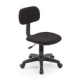 thumbnail image 1 of Hodedah Swiveling Armless Task Chair Black Adjustable, 1 of 5