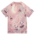 thumbnail image 2 of YAZAOO Summer T-shirt Sunscreen Dreamy Panda Paradise Pattern Swim Tops, 2 of 6