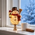 thumbnail image 7 of 3D Lighted Christmas Tree Topper Collection, Snowman Tree Topper, LED Warm White Twinkling Lights, Indoor Home Decor, Vintage Holiday Ornament, 7 of 7