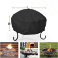 thumbnail image 5 of SZTXJ Housse de Foyer Robuste Coupe-Vent Imperméable Patio Rond Extérieur Housse de Foyer Neuf Noir (85x40cm), 5 of 5