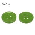thumbnail image 3 of Uxcell 50Pcs 20L Sewing Buttons 1/2"(12.5mm) Resin Round Flat 4-Hole Craft Buttons for Sewing Clothing DIY, Green, 3 of 5