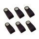 thumbnail image 4 of 6pcs Gabinete asas de cuero hecho a mano de la manija Dresser cajón Perillas tiradores de las puertas de la cocina tirones Perilla Negro, 4 of 6