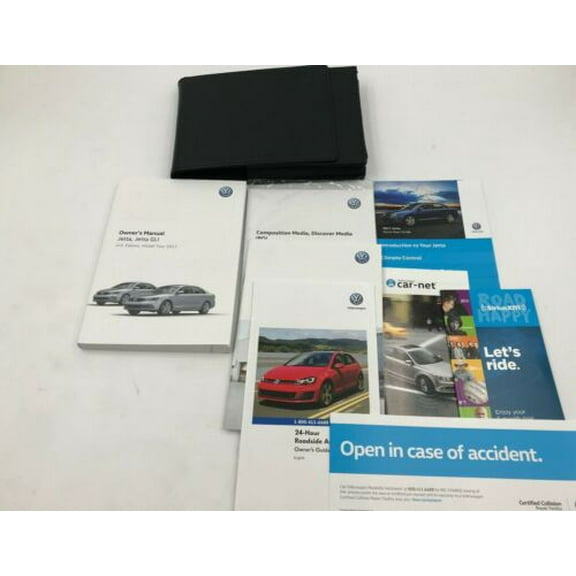 2017 Volkswagen Jetta GLI Owners Manual Set with Case OEM I04B12008
