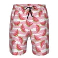 thumbnail image 4 of Kdxio Cute Watermelon Pattern Mens Casual Shorts - Drawstring Summer Beach Sports Shorts for Men, 4 of 9
