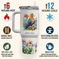 thumbnail image 4 of 40oz Custom Tumbler for Booby Bird Fans - Personalized Travel Mug with Lid, Handle & Straw - Cute Stainless Steel Gift Idea for Girls, Women on Birthday or Holidays, 4 of 6