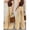 Khaki-XXL, variant on Womens Khaki High-Waisted Wide-Leg Denim Jeans, Casual Flare Pants