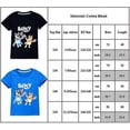 thumbnail image 2 of 5-12Years Kids Bingo Bluey T Shirt Cartoon Bluey Fans Boys Girls Summer Casual Short Sleeve Print Tee Tops Birthday Xmas Gift, 2 of 5