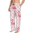 thumbnail image 6 of Honiee Cute Flamingo with Heart for men - a sleek fusion of Straight Pajama Pants, versatile Lounge Pants, and cozy Sleepwear, all rolled into one-Small, 6 of 6