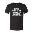 thumbnail image 2 of Wild Bobby,Dad You Are Always Right Unless Mom's Home, Funny Father's Day Father's Day Men Premium Tri Blend Tee, Vintage Black, Small, 2 of 3