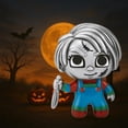 thumbnail image 4 of Charm muñeco terror plata s925 CharmChucky 1Pza Plata S925 Chapa Charm Separador Chucky Plateado/Rojo/Verde/Azul, 4 of 5