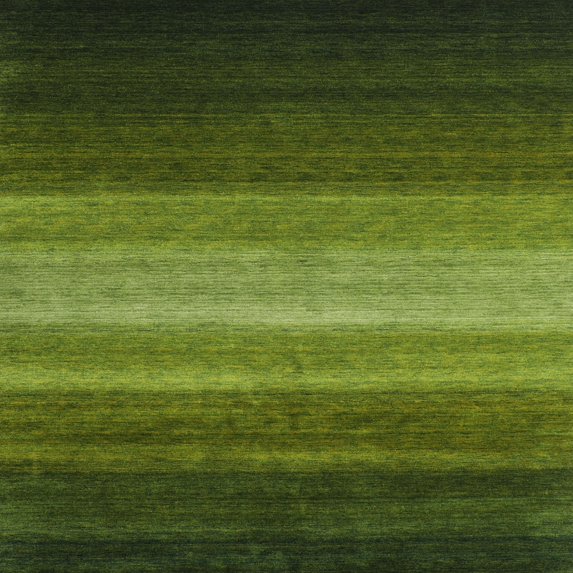 Ahgly Company Indoor Square Contemporary Dark Forest Green Abstract Area Rugs, 6' Square
