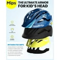 thumbnail image 4 of OutdoorMaster MIPS Kids Bike Helmet - Panther Jr. Toddler Helmet - Adjustable, Lightweight and Certified Kids Helmet - MIPS Bicycle Helmet for Kids Ages 5-13, 4 of 6