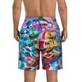 thumbnail image 4 of Power Rangers Mens Swim Trunks Quick Dry Board Shorts with Mesh Lining, Hawaii Beach Shorts Swimwear Bathing Suits, 4 of 7