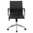 thumbnail image 3 of Pemberly Row Modern / Contemporary Modern Task Chrome Chair in Black, 3 of 9