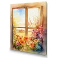 thumbnail image 2 of Designart "Window Of Floral Blooms V" Floral Window Wall Art For Kitchen, 2 of 5