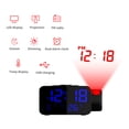 thumbnail image 2 of Despertador LED Reloj de proyección digital con radio FM Snooze, 2 of 8