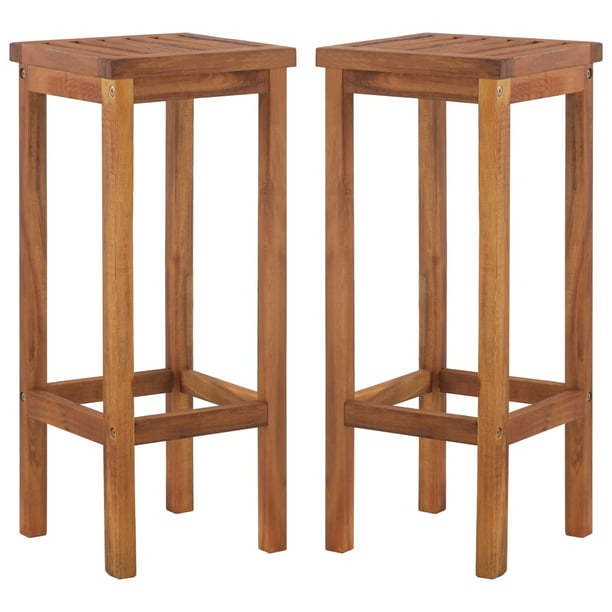 Private Jungle 2 Pcs Bar Chairs 30, Outdoor Bar Stools Made In Usa