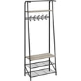 thumbnail image 6 of FeGemax Hall Trees Entryway Bench with Storage, Multifunctional Hallway Organizer, Wood Look Accent Furniture with Metal Frame, 6 of 6