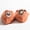 Orange, variant on Womens Orange No Show Socks, Cute Embroidered Animal Pet Face Mismatched Pair, Soft Breathable Cotton Hidden Socks for Sneakers,Size Free Size