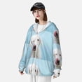thumbnail image 3 of Lsque Puppy Licks Nose UPF 50+ Lightweight Sun Protection Men's Women's Long Sleeve Shirt, Hoodie Performance -Small, 3 of 9
