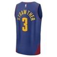 thumbnail image 3 of Men's Fanatics Julian Strawther Blue Denver Nuggets Fast Break Replica Player Jersey - Statement Edition, 3 of 3