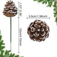 thumbnail image 2 of Dalrosia 20PCS Christmas Pine Cones Decorations Picks - Snow Pine Cone for Xmas Tree Garland Wreath Ornaments Pinecones Decorating Winter Holidays Home, 2 of 6
