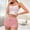 Pink, variant on Naittoop Pajamas Set Womens Floral Print Ribbed 2 Piece, Soft Cami Tank Top & Shorts Lounge Set, Cozy Sleepwear for Women