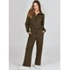 thumbnail image 2 of Conjunto de chándal de 2 piezas para mujer, otoño de 2023, sudadera holgada con media cremallera y pantalón de chándal de pierna ancha, conjunto de chándal para estar en casa., 2 of 4