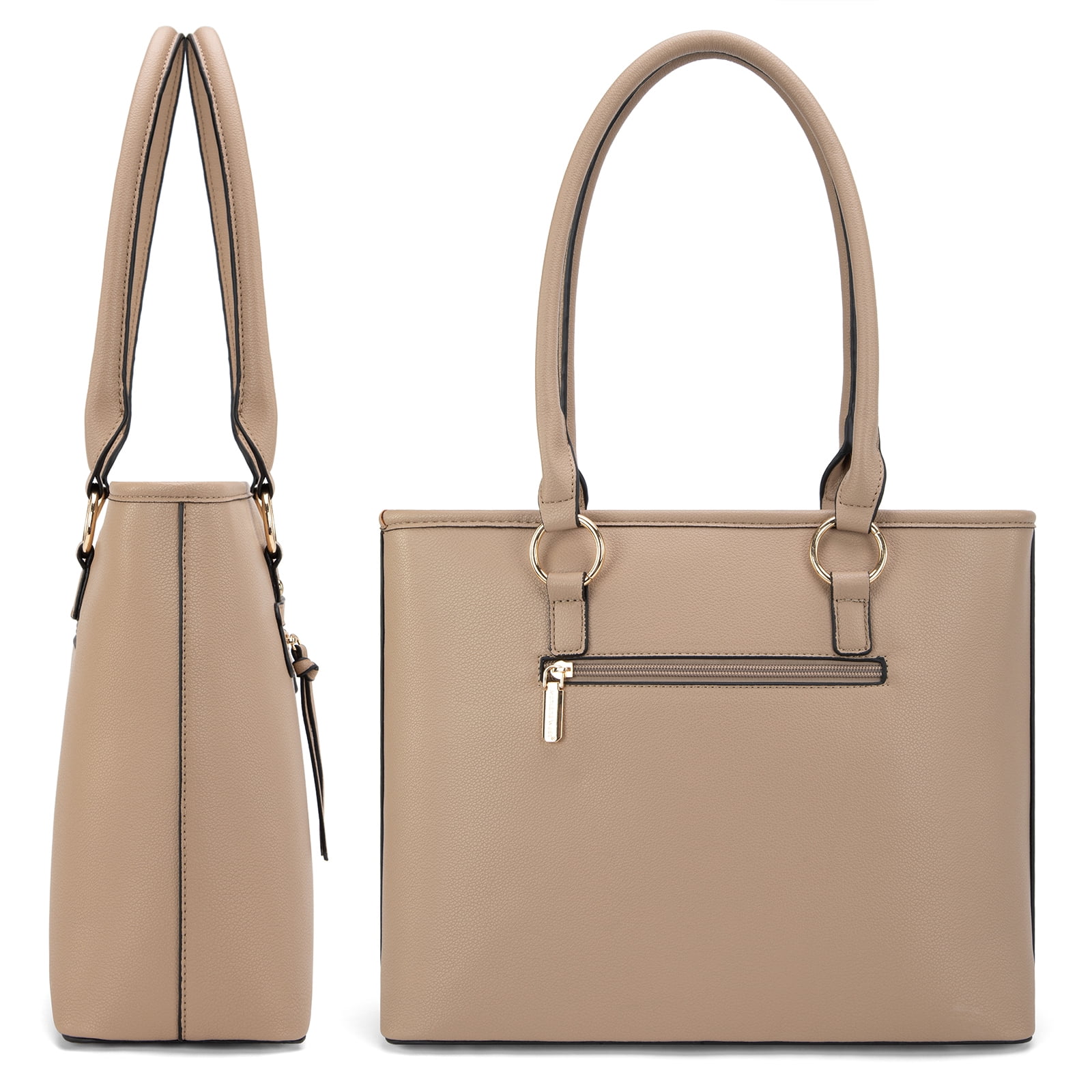 Montana West 2Pcs Handbags Set for Women Large Tote Bags Purse with Cute Crossbody bags, Khaki