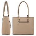 thumbnail image 6 of Montana West 2Pcs Handbags Set for Women Large Tote Bags Purse with Cute Crossbody bags, Khaki, 6 of 7