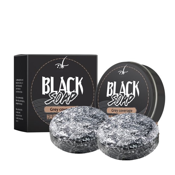 Jabones para revertir el cambio de color del cabello. El jabón negro se usa para oscurecer el cabello. El jabón negro natural se usa para hidratar y humectar el cabello tanto de hombres como de mujere