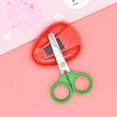thumbnail image 4 of Ciseaux de Sécurité Rouges pour Enfants en Forme de Fruits Mignons Outils de Découpe de Papier pour Enfants avec Couvercle de Protection pour l'Art Scolaire, 4 of 4