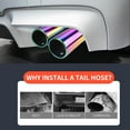 thumbnail image 4 of Kyusrd Car Accessories Tools and Decoration Deals!Car Modified Exhaust Pipe Outlet Stainless Steel Exhaust Pipe Modified Tailpipe Cover Decoration Tailpipe Exhaust Cover, 4 of 6