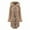 Khaki, variant on Babysbule Winter Coats for Women Women Autunm And Winter Solid Jacket Long Sleeve Outwear Zipper Cardigan With Detachable Wool Collar Hooded Keep Warm Coat Tops Tops