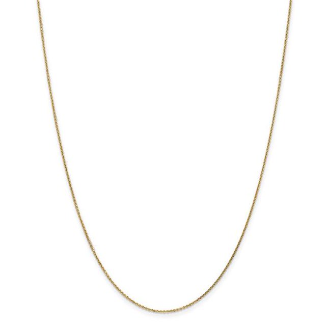 0.95 mm x 24 in. 14K Yellow Gold Diamond-Cut Cable Chain