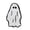 White, variant on Halloween Irregular Ghost Shaped Rug, Cute Halloween Theme Plush Soft Absorbent Non-slip Floor Mat, Indoor Decorative Carpet for Bedroom Living Room Sofa Side by XSAOP