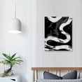 thumbnail image 3 of COMIO  Snake Silhouette Black and White Animal Canvas Wall Art, Design, 3 of 4
