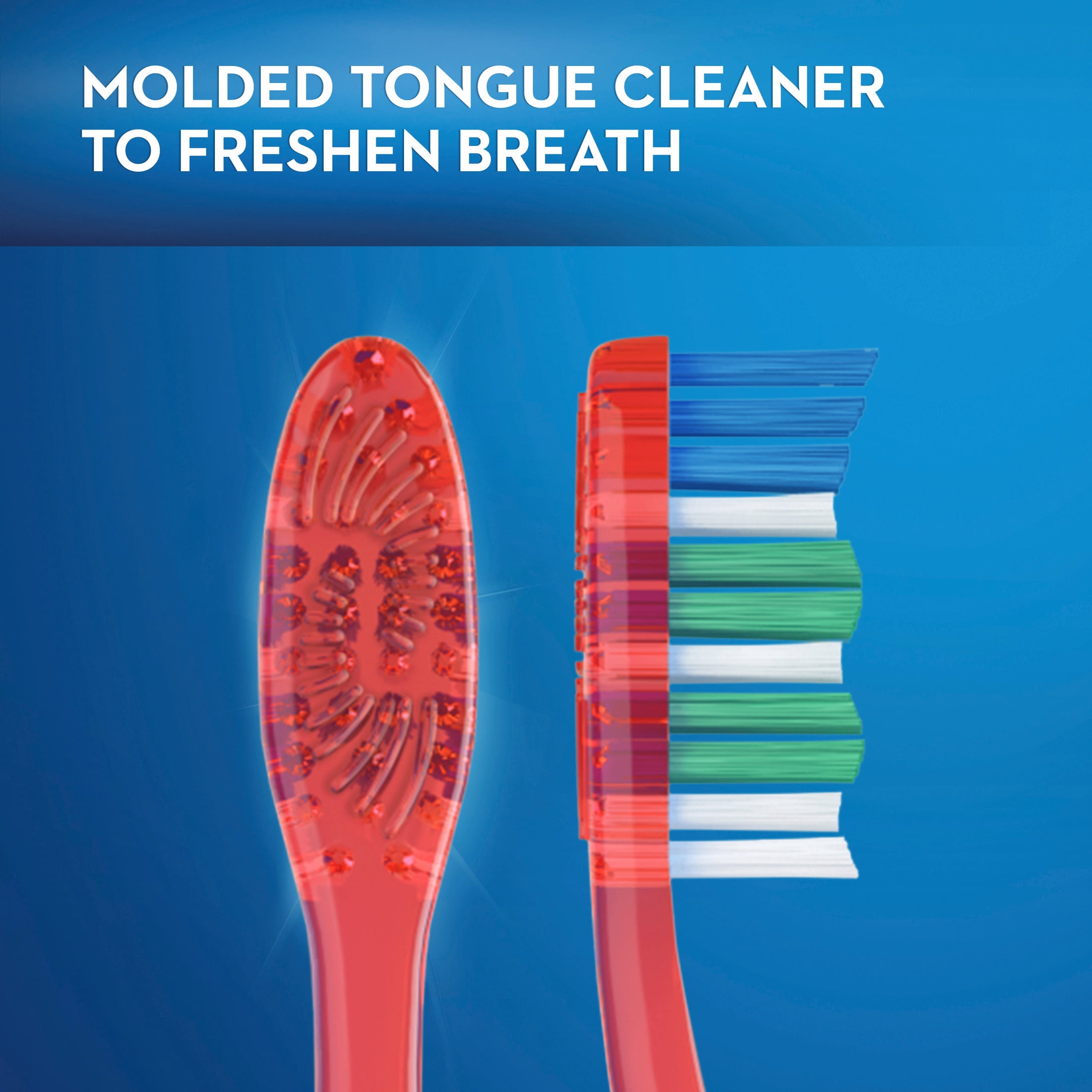 Oral-B Toothbrush Pack, Essential Clean Manual Toothbrushes, Soft Bristles, 6 Count