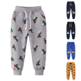 thumbnail image 2 of Qingpeng Boys Casual Elastic Waist Pocket Cuffed Sweatpants Long Pants for Kids Size 1-8T, 2 of 8