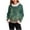 Green#03, variant on JTZGDY Fuzzy Trim Sweatshirts for Women Lightweight Casual Winter Warm Long Sleeve Striped/Color Block/Plaid/Floral Printed Crewneck Pullover Tops Loose Oversied Graphic T-Shirts Green#08 XXL