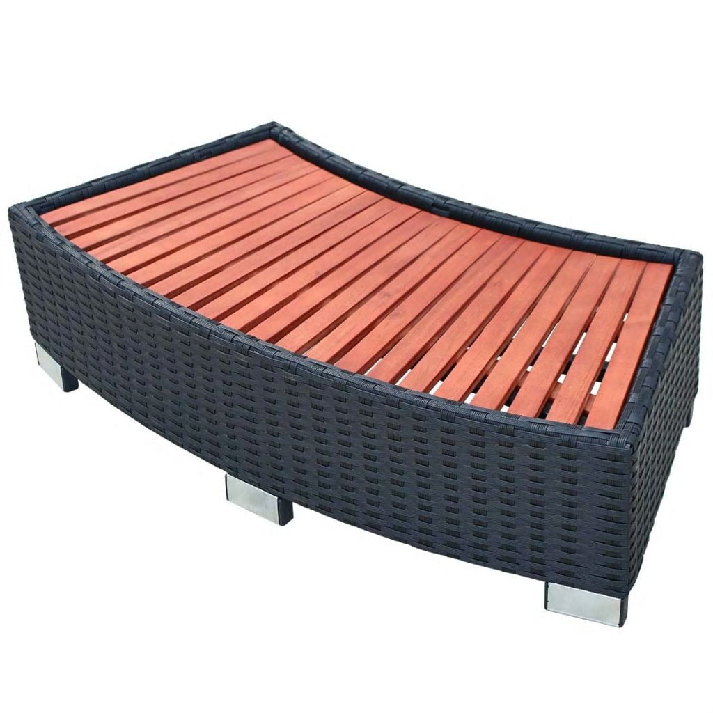 Kepooman Weatherproof Hot Tub Steps for Home, Black Kepooman Weatherproof Hot Tub Steps for Home, Black