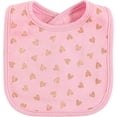 thumbnail image 6 of Hudson Baby Infant Girl Cotton Bibs 7pk, Love, One Size, 6 of 8