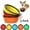 Yellow + Orange + Red, variant on 3-Pack Collapsible Pet Bowls with Carabiners, BPA-Free TPE Foldable Dog Cat Travel Bowl for Camping Hiking, 20oz Portable Food & Water Dish (Red+Orange+Yellow)