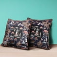thumbnail image 4 of Wu Zetian Throw Pillow in Navy Blue Red White 16x16, 4 of 5