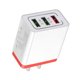 thumbnail image 4 of Cargador rápido de pared 3 USB multipuerto 5V / 9V / 12V Cargador inteligente para teléfono de viaje 3 puertos Enchufe de EE. UU. Inevent DZ5231-03B, 4 of 5